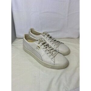 Puma Clyde Og 75Y Prm Lace Up Women Sz 11 Off White Sneakers Casual Shoes